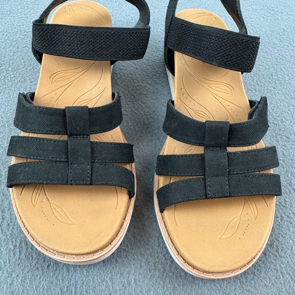 BOBS SKECHERS Arch Fit Womens Beach Kiss Be Breezy Sandals‎ BLACK - 6.5 US - Picture 3 of 6